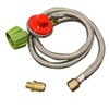 Bayou Classic M5HPR 36-in Stainless Braided LPG Hose w/ 5-psi