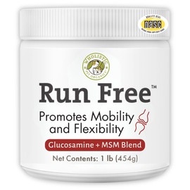 Wholistic Pet Organics Joint Supplement for Dogs - 1 Lb - Daily Dog Hip and Joint Supplement with Glucosamine Chondroitin & MSM to Support Mobility - All Breeds & Ages - Organic Glucosamine for Dogs