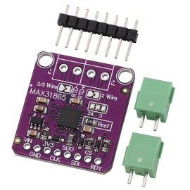 Heevhas MAX31865 Platinum Resistance RTD Temperature Thermocouple Sensor Amplifier Module Temperature Sensor Detector Module Temperature Detection RTD/PT100-PT1000 (Pack of 2)