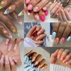 30 Sheet Flower Nail Art Stickers Colorful 3D Self Adhesice