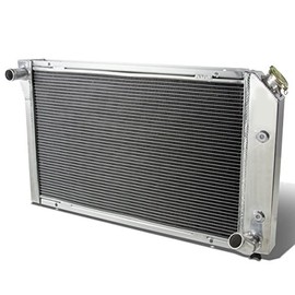Auto Dynasty Radiator Compatible with 1977-1982 Chevy Corvette MT, Full Aluminum 3-Row Cooling Radiator, Tri-Core