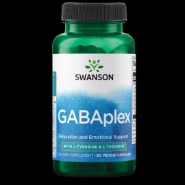 Swanson Gabaplex with L-Tyrosine and L-Theanine 60 Veggie Capsules