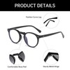 YAMEIZE Blaulicht Blockierende Brille für Damen - Herren Kleine Runde