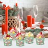 Pack of 50 Christmas Cupcake Liners, Christmas Paper Muffin Cases,