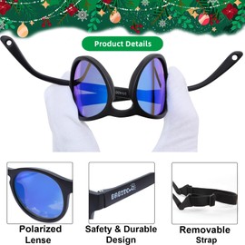 BABIEOJO Baby Sunglasses with Strap Gifts for Toddler Sunglasses for Infant Boys Girls Age 0-3 Years (Black)