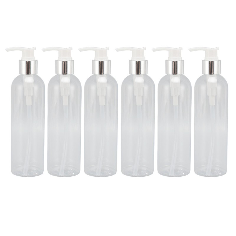 Clear Plastic Pump Bottle Dispenser Empty Refillable Massage Oil Bottle