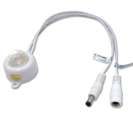 weisuan-Tuodi DC 6V 12V-24V 5A Day Night OnOff Lighting Activated Light Sensor Switch with DC Cable for LED Strip Light Camera Motor (Day -ON ; Night -Off Version, White)