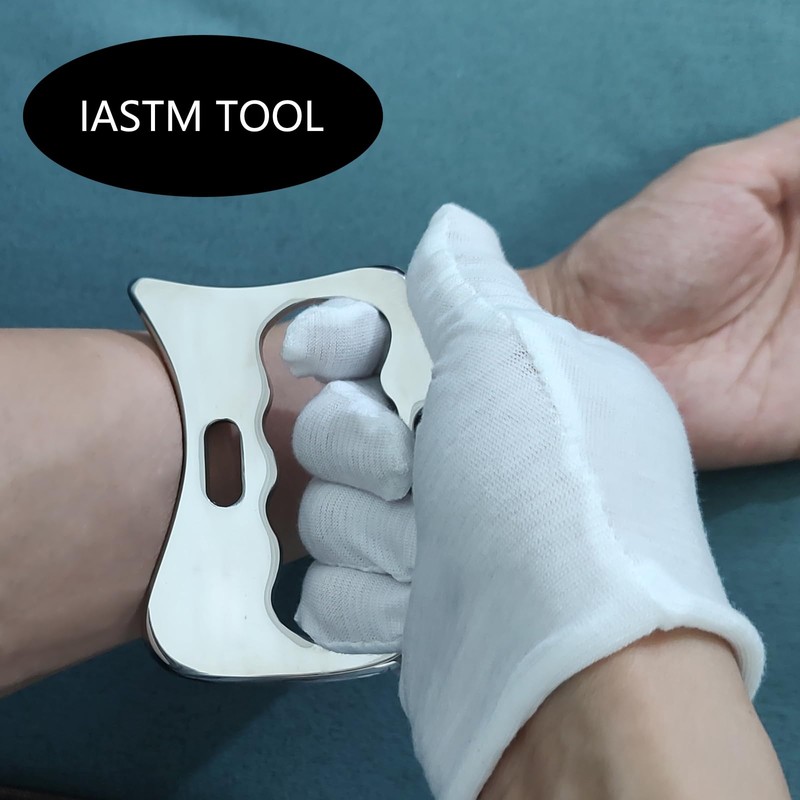 AnTiexi 2 in 1 Stainless Steel Muscle Scraper Tools Set,IASTM
