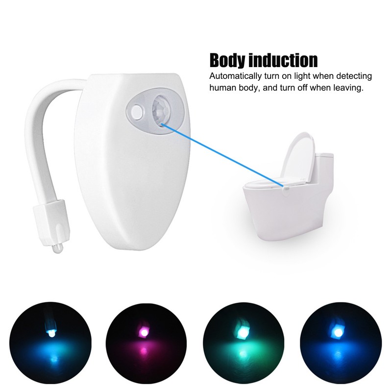 Mini Toilet Lamp USB Charging Body Induction Night Light with