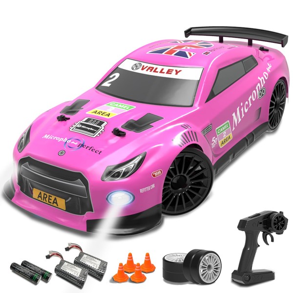 RACENT 1:14 RC Drift Car 25KPH High Speed 4WD Remote Control Car with Drifting & Racing Tires, 40+ Mins Playing Vehicle Toy Gift for Boys Kids Adults