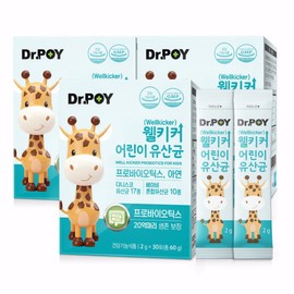 Dr.Poi 닥터포이 웰키커 어린이 유산균 30포 1개월분 3박스 Dr. Poi Welkicker Children's Probiotics 30 Packs 1 Month Supply 3 Boxes