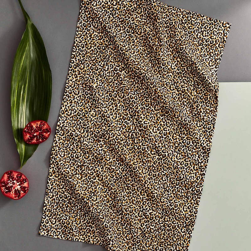 Spode Tea Towel - Leopard,Multi Coloured,Dimension - 45cm x 74cm/18"