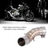 Motorcycle Full Exhaust System Middle Pipe Link Connect for Kawasaki