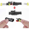 RUNCCI-YUN 10 Kit 3 Pin Waterproof Electrical Connector Plug Socket