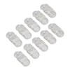 20pcs Hearing Aid Lanyard Clip ABS Portable Transparent Clip Accessory