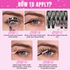 WLFRHD Lash Extension Kit 280 Pcs DIY Individual Cluster Lashes