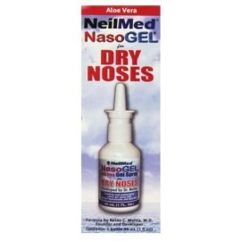 NeilMed Nasogel for Dry Noses Drip-Free Moisturizing Gel Spray 1 Fl Oz Pack of 2