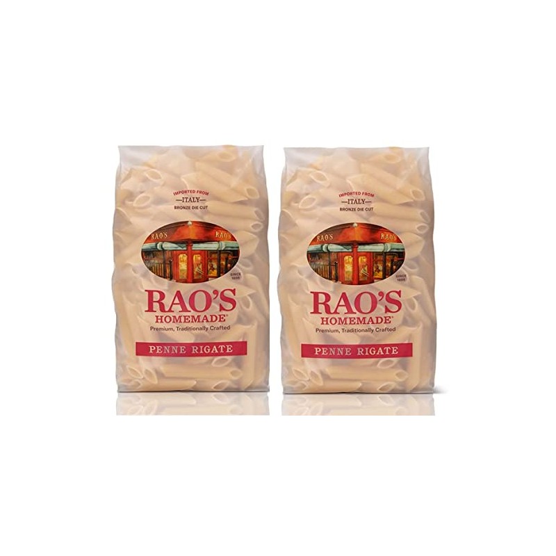 Rao's Homemade Premium, Traditionally Crafted Penne Rigate 16oz 454g (Two