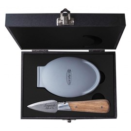 Laguiole Style de Vie Luxury Line Coltello per ostrica in legno di quercia, con porta ostriche