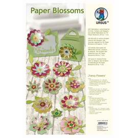 Ursus 23230099 - Paper Blossoms 220 x x Dance Fancy Flowers, Gem Stone and Half Pearls
