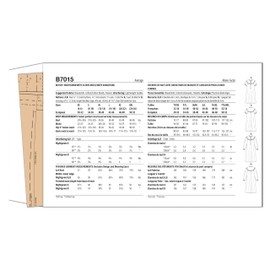 Butterick B7015A Misses' Nightgown Sewing Pattern Packet, Design Code B7015, Sizes Sizes XS-S-M-L-XL-XXL