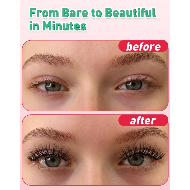 Natürliche Wimpern Cluster Wispy Lash Cluster Fluffige Clusters für Wimpernextensions