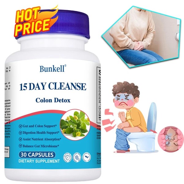 Bunkell 15-Day Detoxification Capsules - Regulate gastrointestin