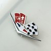 2Pc 1962 1963 Chevy Impala Belair Front Fender Emblem 3D