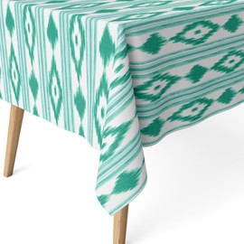 Martina Home Resin Coated Tablecloth Islands Turquoise 260cm x 140cm