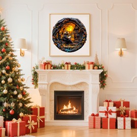 Wooden Puzzles for Adults - Reading Bear Wooden Jigsaw Puzzle, Unique Animal Shaped Wood Puzzles Adult, Christmas Birthday Gifts for Friends/Family, Home Decor 11.4 * 11.4in 200pcs