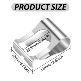 JCUGSBS Windscreen Wiper Clips, Wiper Link Clips, Repair Clips, Wiper Tie Clip Kit, Wiper Arms Repair, for Car Repair, 6 Pieces