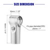 sourcing map 8Pcs T Pipe Clamp Connector, Structural Pipe Connector