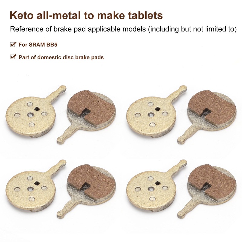 4 Set M355 M446 Mountain Bike Disc Brake Pads Ketone