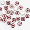 50 pcs Rhinestone Embellishments Crystal Decoration Brooch Button Flatback DIY