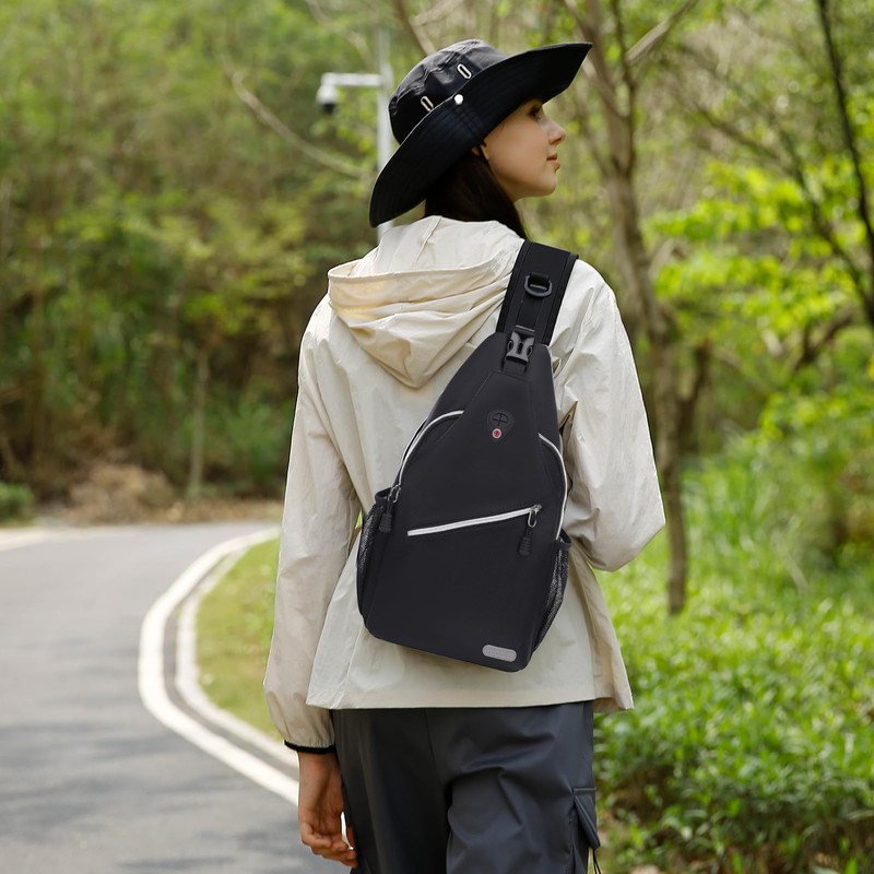 MOSISO Sling Backpack, Multipurpose Crossbody Shoulder Bag Travel Hiking Daypack,