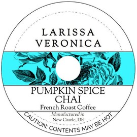 Pumpkin Spice Chai French Roast Coffee (Single Serve K-Cup Pods) (Gourmet, Naturally Flavored, Whole Coffee Beans) (12 pods, ZIN: 578375)