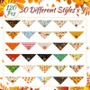 Sanwuta 120 Pcs Fall Dog Bandanas Bulk Thanksgiving Dog Bandanas