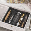 Kitchen Utensil Organizer Silverware Tray - Bamboo Flatware Organizer Expandable