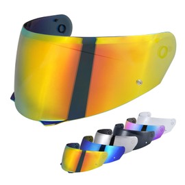 VCOROS I90 Helmet Shield Replacement, I90 Helmet Visor Shield Compatible with HJ-33 Helmet Accessories (Chrome Red)