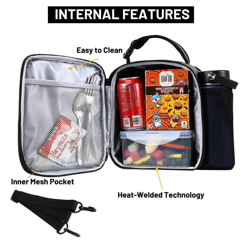 MIER Lunch Bag Small Cool Bag Expandable Cooler Bag for