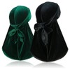 Pack of 2 Velvet Durags for 360 Waves, Silky Do
