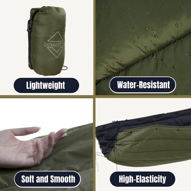 Onewind Camping Hammock Underquilt, Dupont Sorona Insulation Under Quilt, Lightweight