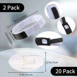 2Pcs Catheter Leg Strap+20Pcs Catheter Leg Bag Holder,Catheter Leg Band Holder Sticker Leg Bag Holder, Urine Drainage Leg Band Straps Catheter Night Bag Stand for Men Women