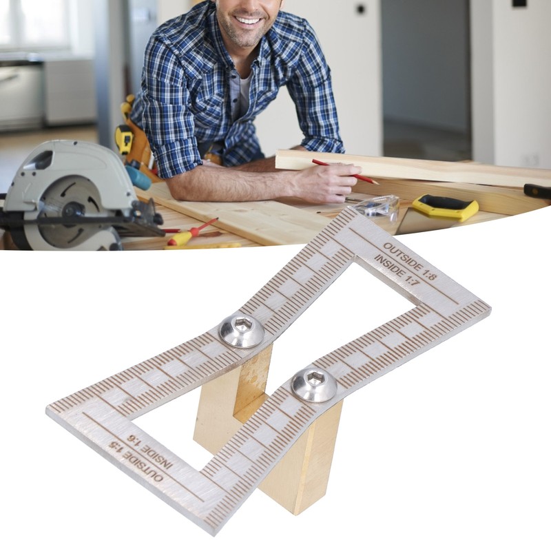Dovetail Marker Woodworking Dovetail Scribing Gauge Measuring Tool with 1:5/1:6/1:7/1:8
