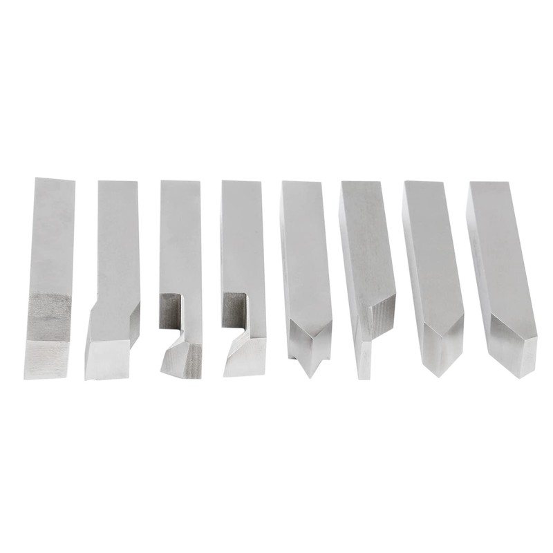 Accusize Industrial Tools 1/2'' 8 Pcs Hss Tool Bit Set,