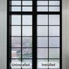 VELIMAX 1/2-Inch Reeded Glass Window Film, Frosted Reeds Window Film,