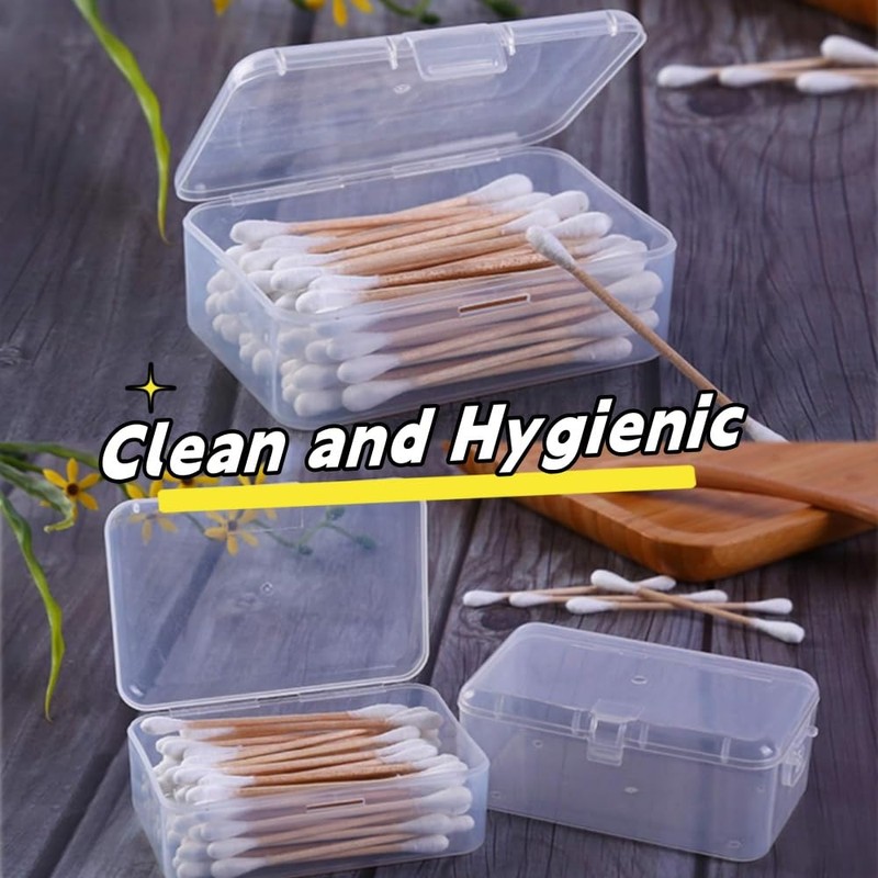 12 Pack Clear PP Organizer Storage Containers,Rectangular Mini Clear Storage