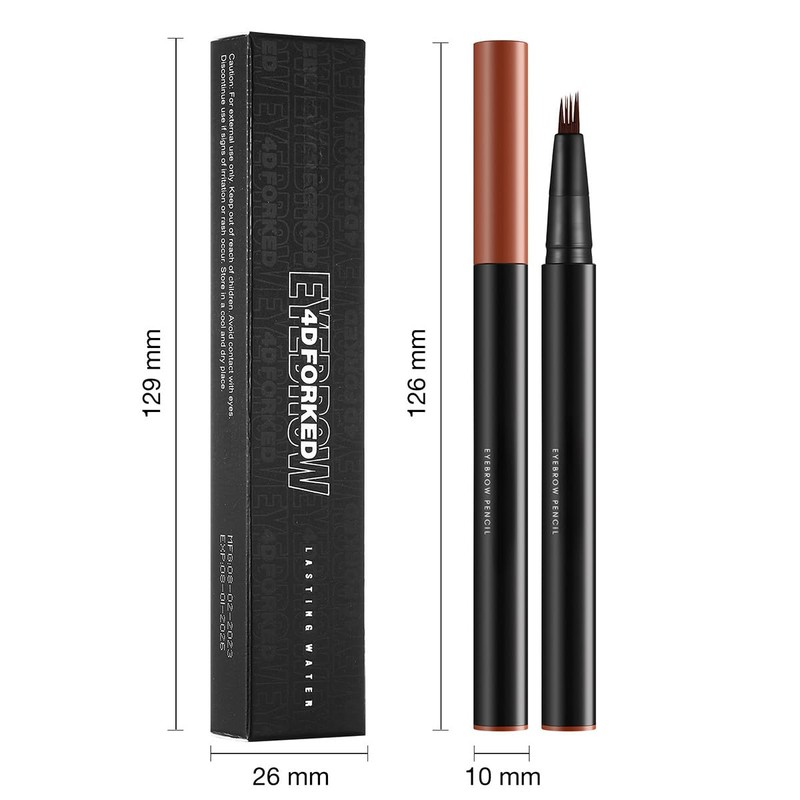 Eyebrow Pencil with 4 Tips Micro Head, Eyebrow Pencil Micro