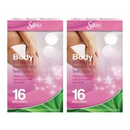 Silkia 왁스스트립 16매 실키아 바디 제모패치 패드 테이프 셀프제모 Wax Strip 16ea Silky Body Depilatory Patch Pad Tape Self Depilation