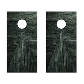 Wood Texture Grain Change Cornhole Decals Vinyl Sticker Non-Laminated